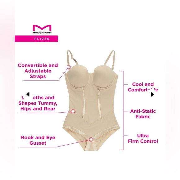 Maidenform Convertible Body Shaper 40D NWT - Picture 5 of 10